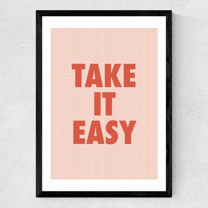 Take It Easy 50x70cm Frame Black Medium (22mm) 