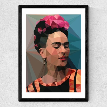Frida 2 A2 (42 x 59.4cm) Frame Black Medium (22mm) 