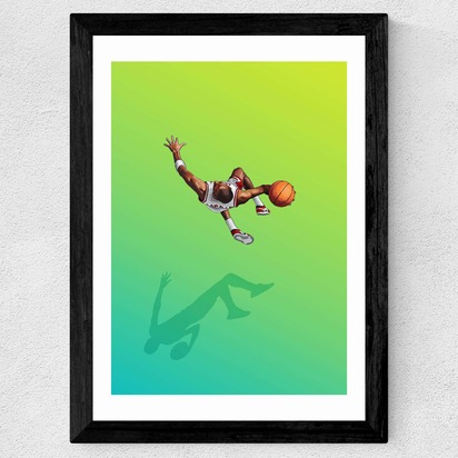 Jordan 50x70cm Frame Black Wide (35mm) 