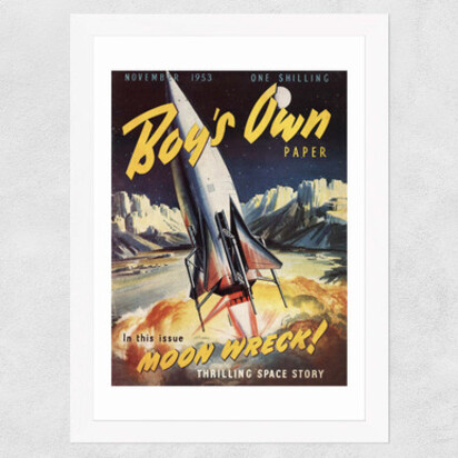 Moon Wreck! A2 (42 x 59.4cm) Frame Black Narrow (15mm) 