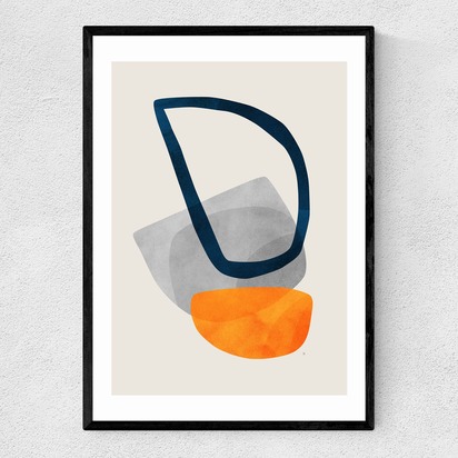 Elements 50x70cm Frame Black Narrow (15mm) 