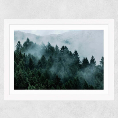 Foggy Hills A1 (59.4 x 84.1cm) Frame Natural Oak Narrow (15mm) 
