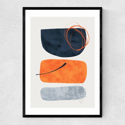 Thia 50x70cm Frame Black Narrow (15mm) 
