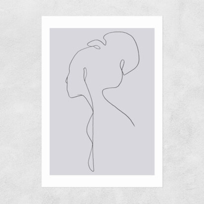 Female 50x70cm Frame Natural Oak Narrow (15mm) 