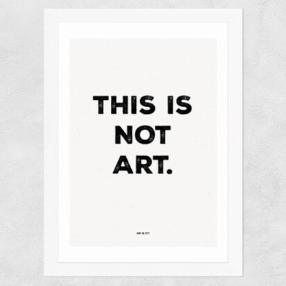 This is Not Art A3 (29.7 x 42cm) Frame Black Narrow (15mm) 