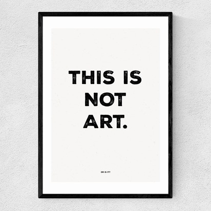 This is Not Art A3 (29.7 x 42cm) Frame Black Narrow (15mm) 