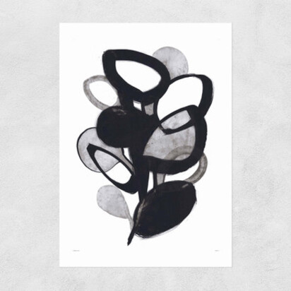 The Plant A2 (42 x 59.4cm) Frame Black Medium (22mm) 