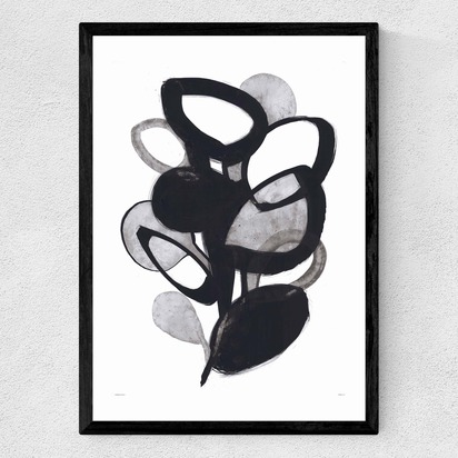The Plant A2 (42 x 59.4cm) Frame Black Medium (22mm) 