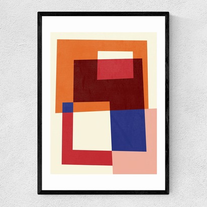 Home by Susana Paz A3 (29.7 x 42cm) Frame Black Narrow (15mm) 