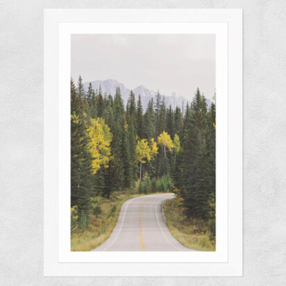 The Way to Autumn A3 (29.7 x 42cm) Frame Black Medium (22mm) 