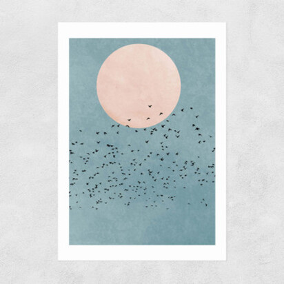 Fly Away A2 (42 x 59.4cm) Frame Black Medium (22mm) 