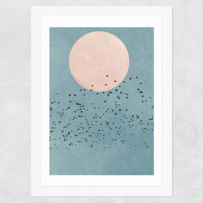 Fly Away A2 (42 x 59.4cm) Frame Black Medium (22mm) 