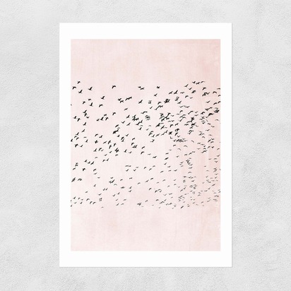 Moving On (Pink) A3 (29.7 x 42cm) Unframed 