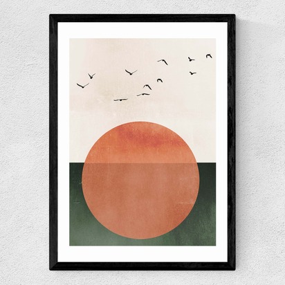 Rising A2 (42 x 59.4cm) Frame Black Medium (22mm) 