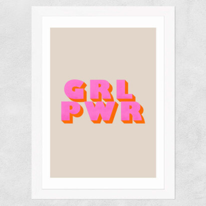 GRL PWR A2 (42 x 59.4cm) Frame Black Narrow (15mm) 
