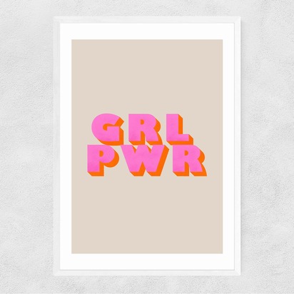 GRL PWR A3 (29.7 x 42cm) Frame White Narrow (15mm) 