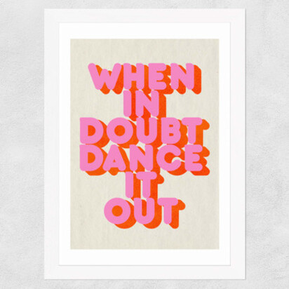 When In Doubt 50x70cm Frame Black Narrow (15mm) 