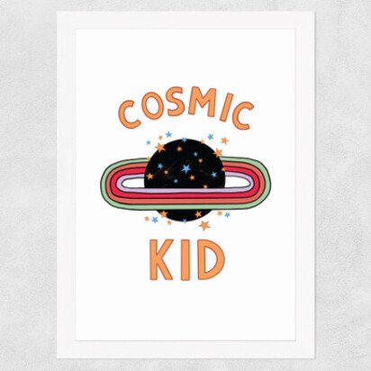 Cosmic Kid A3 (29.7 x 42cm) Frame White Narrow (15mm) 