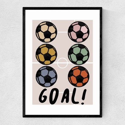 Goal! A3 (29.7 x 42cm) Frame Black Narrow (15mm) 
