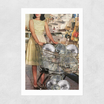 (Disco)unt Supermarket A3 (29.7 x 42cm) Frame Black Medium (22mm) 