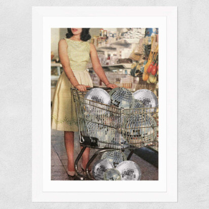 (Disco)unt Supermarket A3 (29.7 x 42cm) Frame Black Medium (22mm) 