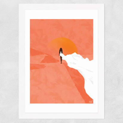 Arabian Sunset 50x70cm Frame Black Narrow (15mm) 