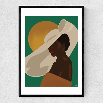Mikateko A1 (59.4 x 84.1cm) Frame Black Narrow (15mm) 
