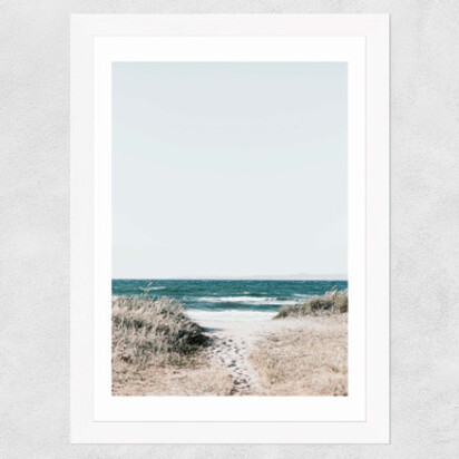 Sea View A2 (42 x 59.4cm) Frame Black Narrow (15mm) 