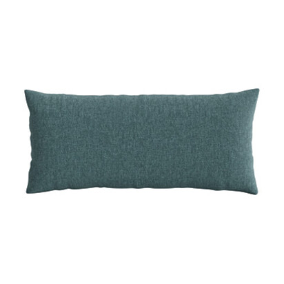 Loaf 30 x 60cm Made-To-Order Scatter Cushion in Blue Teal Linen - Puddle