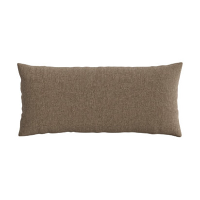 Loaf 30 x 60cm Made-To-Order Scatter Cushion in Brown Linen - Dusted Cocoa