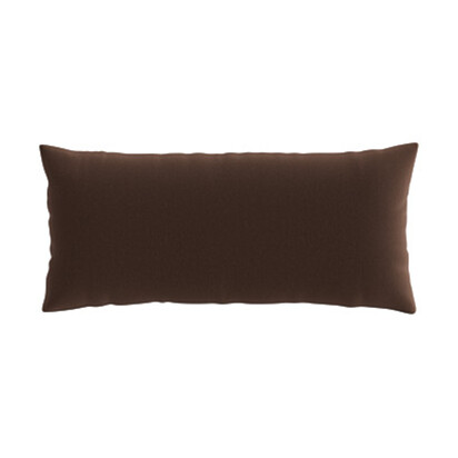 Loaf 30 x 60cm Made-To-Order Scatter Cushion in Brown Velvet - Coffee Drip