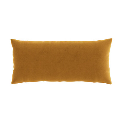 Loaf 30 x 60cm Made-To-Order Scatter Cushion in Yellow Velvet - Butterscotch
