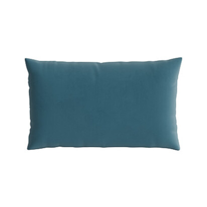 Loaf 40X66 Made-To-Order Scatter Cushion in Blue Velvet - Teacup Teal