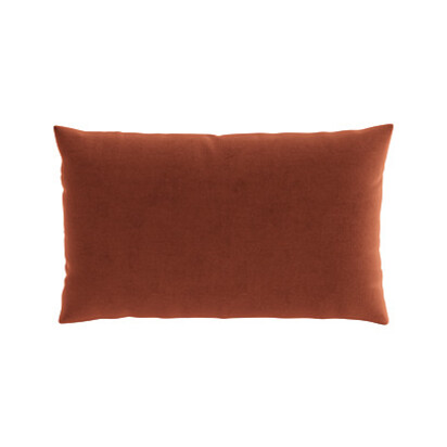 Loaf 40X66 Made-To-Order Scatter Cushion in Orange Velvet - Broken Pot