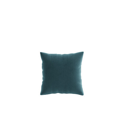 Loaf 43 x 43cm Made-To-Order Scatter Cushion in Blue Velvet - Sopping Seagrass
