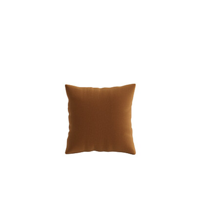 Loaf 43 x 43cm Made-To-Order Scatter Cushion in Brown Velvet - Found Chestnut