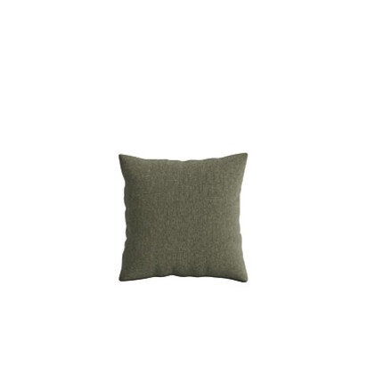Loaf 43 x 43cm Made-To-Order Scatter Cushion in Green Linen - Baked Fig