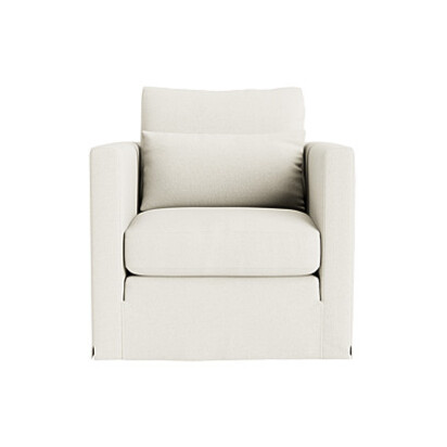 Loaf Bruges Armchair in Neutral Slubby Linen - Clotted Cream