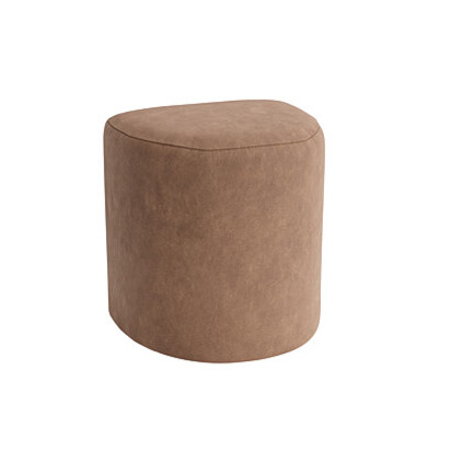 Loaf Small Square Poppet Stool in Beaten Leather