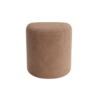 Loaf Small Square Poppet Stool in Beaten Leather
