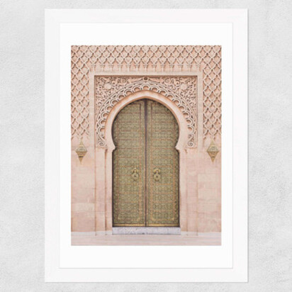 Moroccan Door A3 (29.7 x 42cm) Frame Black Narrow (15mm) 