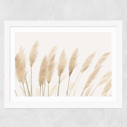 Pampas A1 (59.4 x 84.1cm) Frame White Medium (22mm) 