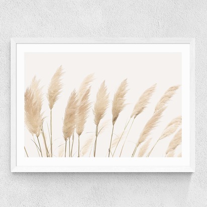 Pampas A1 (59.4 x 84.1cm) Frame White Medium (22mm) 