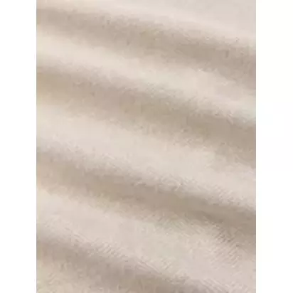 John Lewis Brushed Herringbone Pair Blackout Lined Pencil Pleat Curtains Alabaster | H28 x W10 x D36cm
