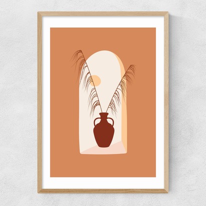 Uva Grass A3 (29.7 x 42cm) Frame Natural Oak Narrow (15mm) 