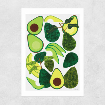 Avocado by Leanne Simpson A2 (42 x 59.4cm) Frame Black Medium (22mm) 