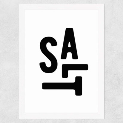 Salt 50x70cm Frame Black Medium (22mm) 