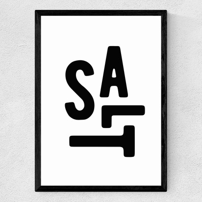 Salt 50x70cm Frame Black Medium (22mm) 