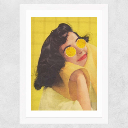 Squeeze the Day A2 (42 x 59.4cm) Frame Black Narrow (15mm) 