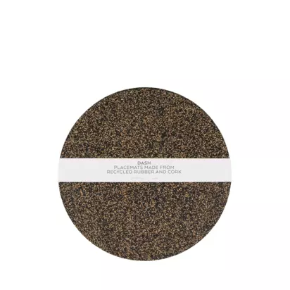 LIGA Dash Cork Round Placemats, Set of 4, Multi Multi | H0.8 x Dia.30cm